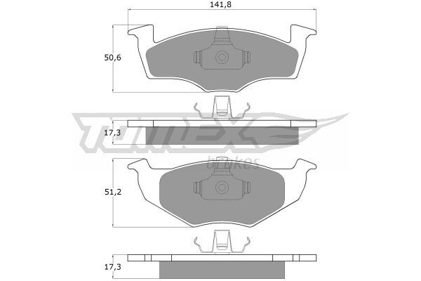 TOMEX BRAKES stabdžių trinkelių rinkinys, diskinis stabdys TX 10-85